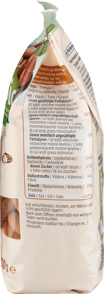 Mandeln, braun, ungeschält, 200 g