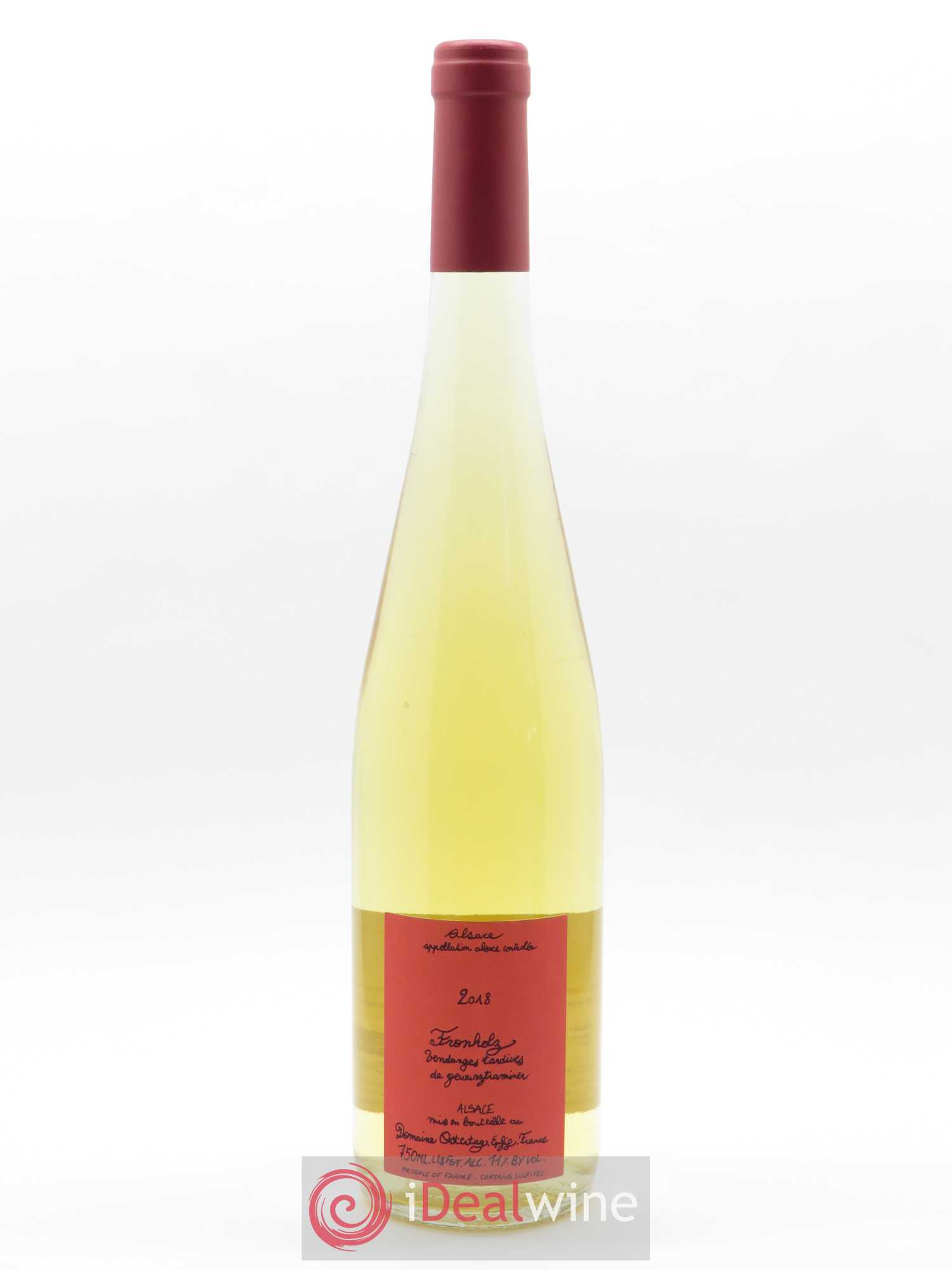 Gewurztraminer Fronholz Vendanges Tardives Ostertag (Domaine)  2018 - Lot de 1 Bouteille