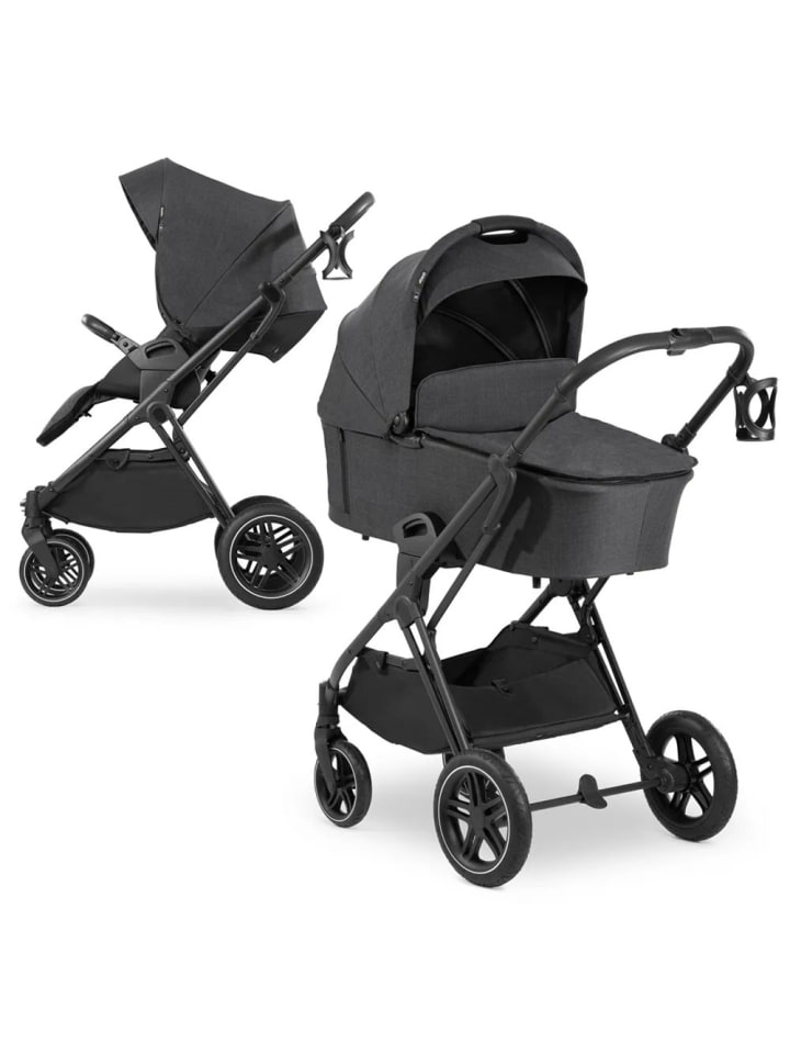 Hauck Kombi-Kinderwagen Vision X Duoset Black (Sportwagen in schwarz,grau günstig kaufen onesize