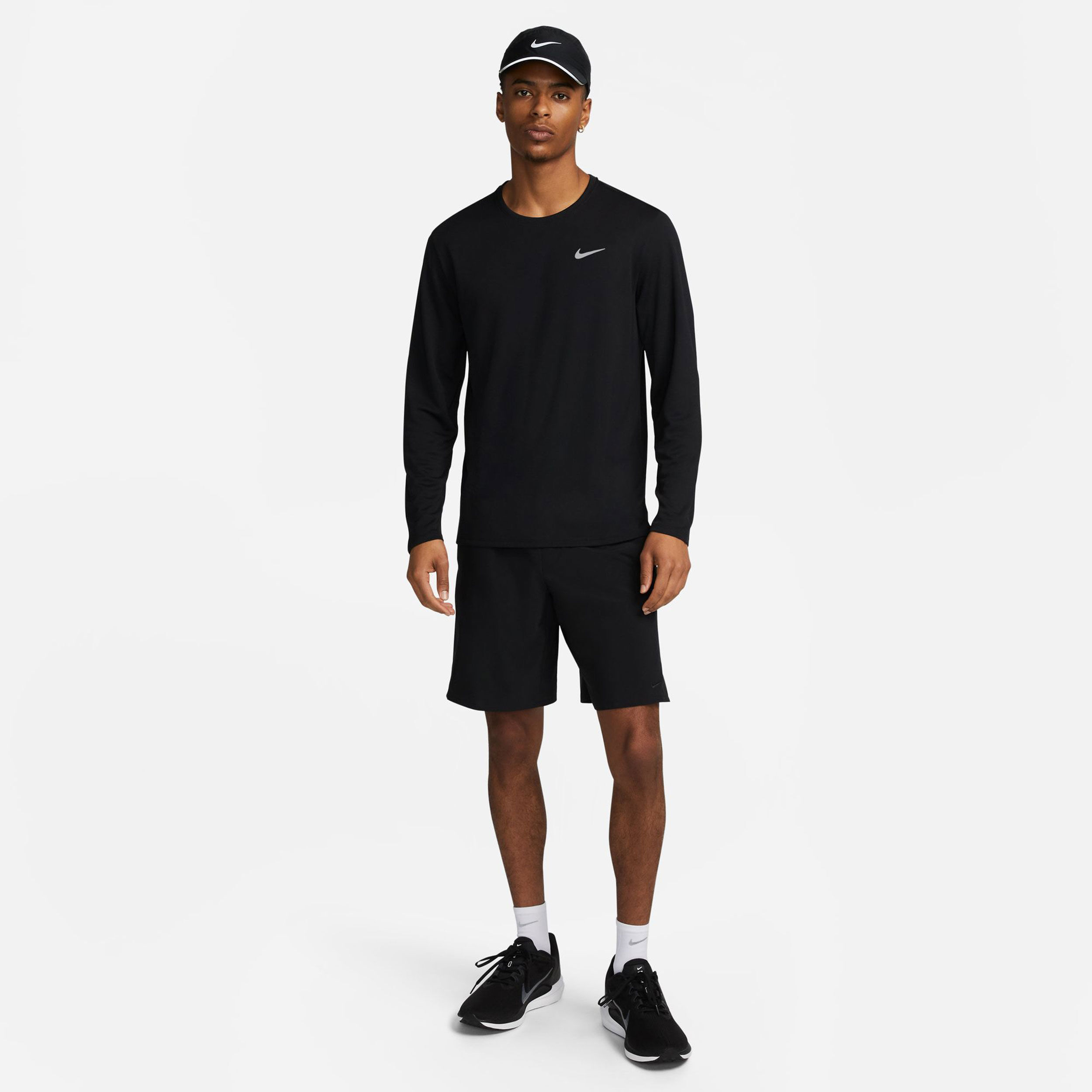 Dri-Fit Miler Dri-Fit UV Miler Lauftop Herren - Schwarz