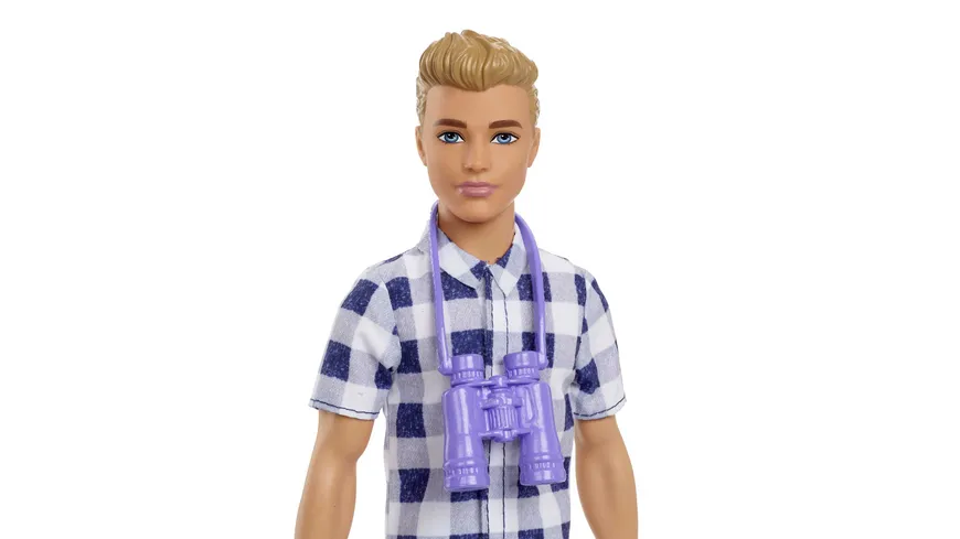 Barbie „Abenteuer zu zweit“ Ken Camping-Puppe und Zubehör. Spielzeug für Kinder ab 3 Jahren
