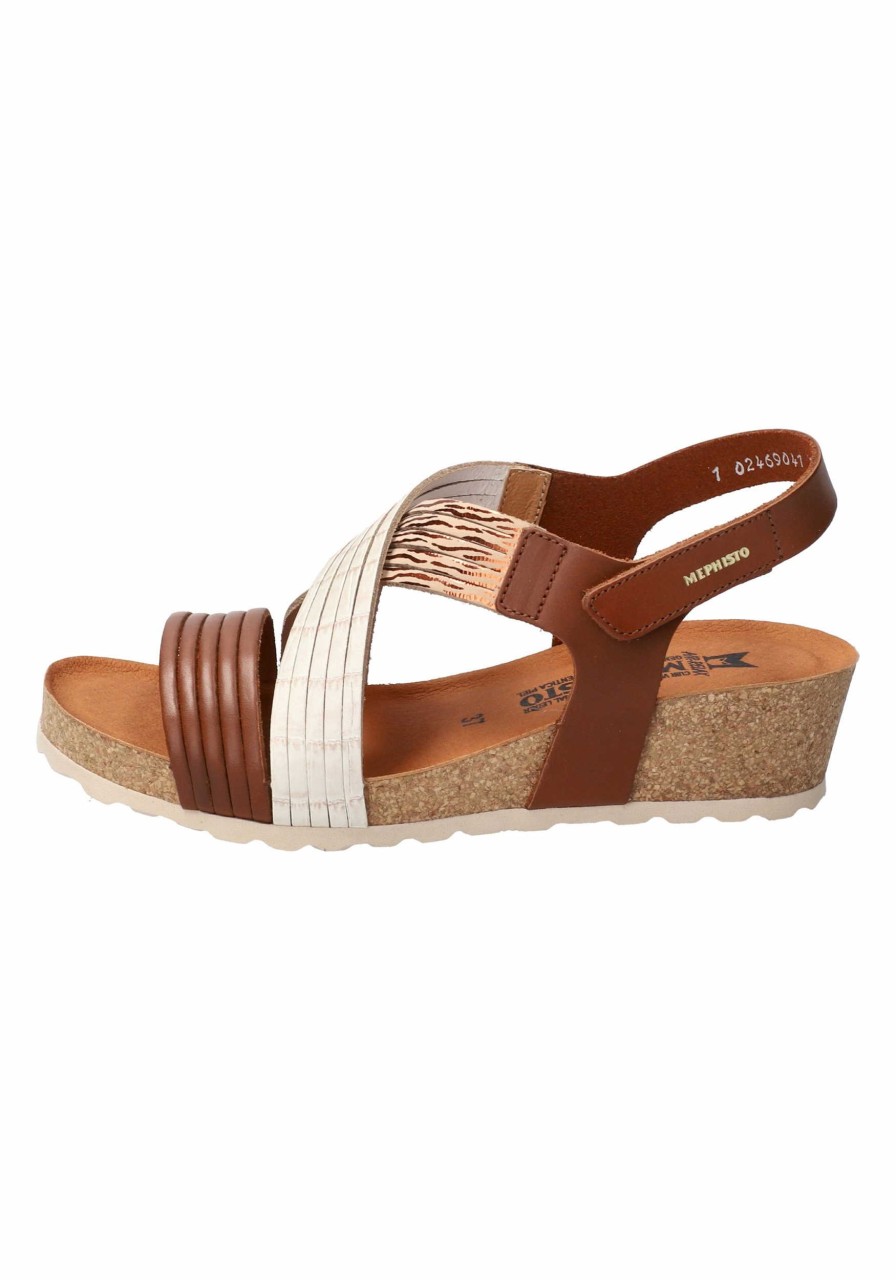 MEPHISTO Keilsandalen braun HAZELNUT