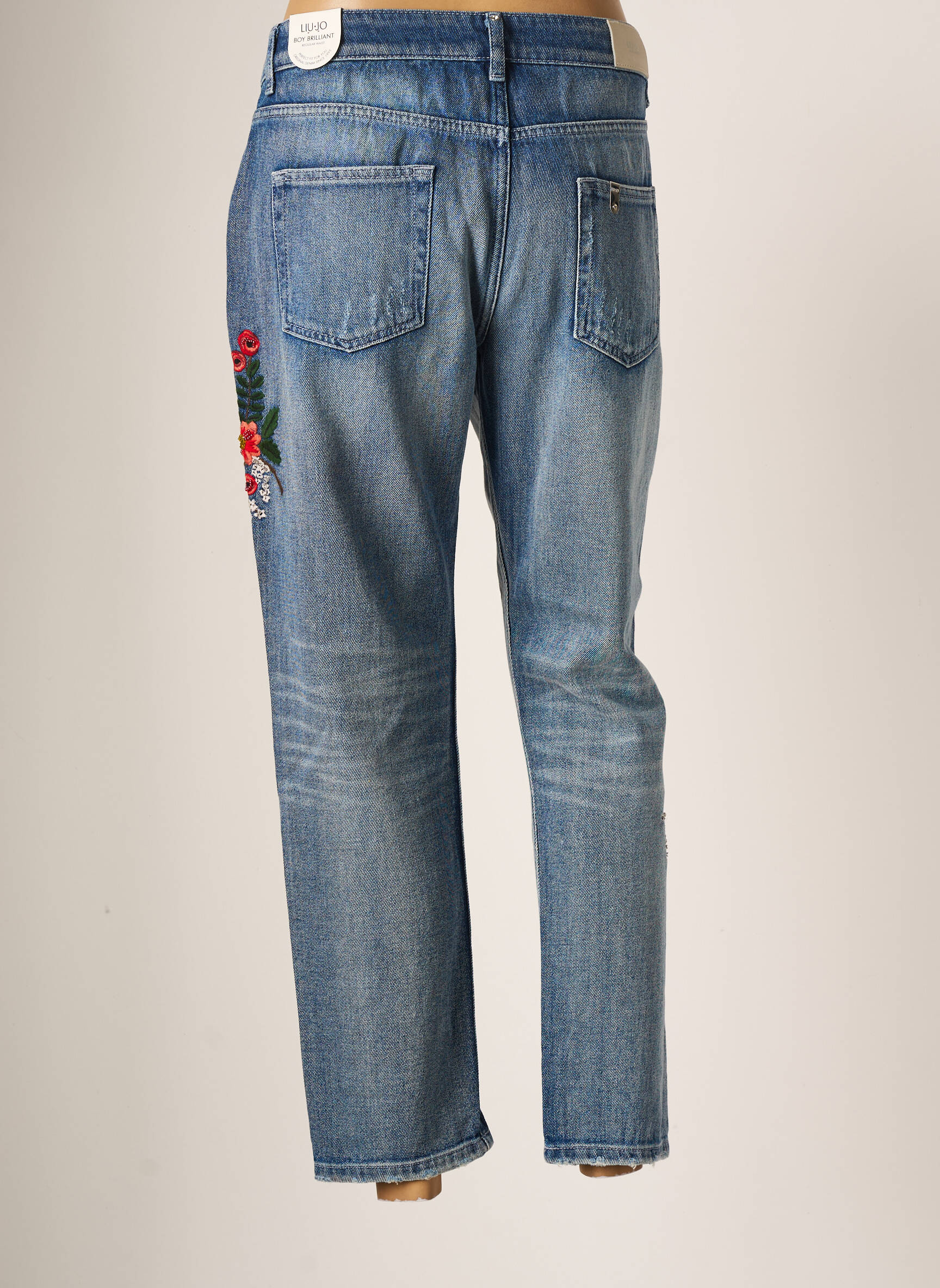Liu Jo Jeans Boyfriend Femme couleur bleu