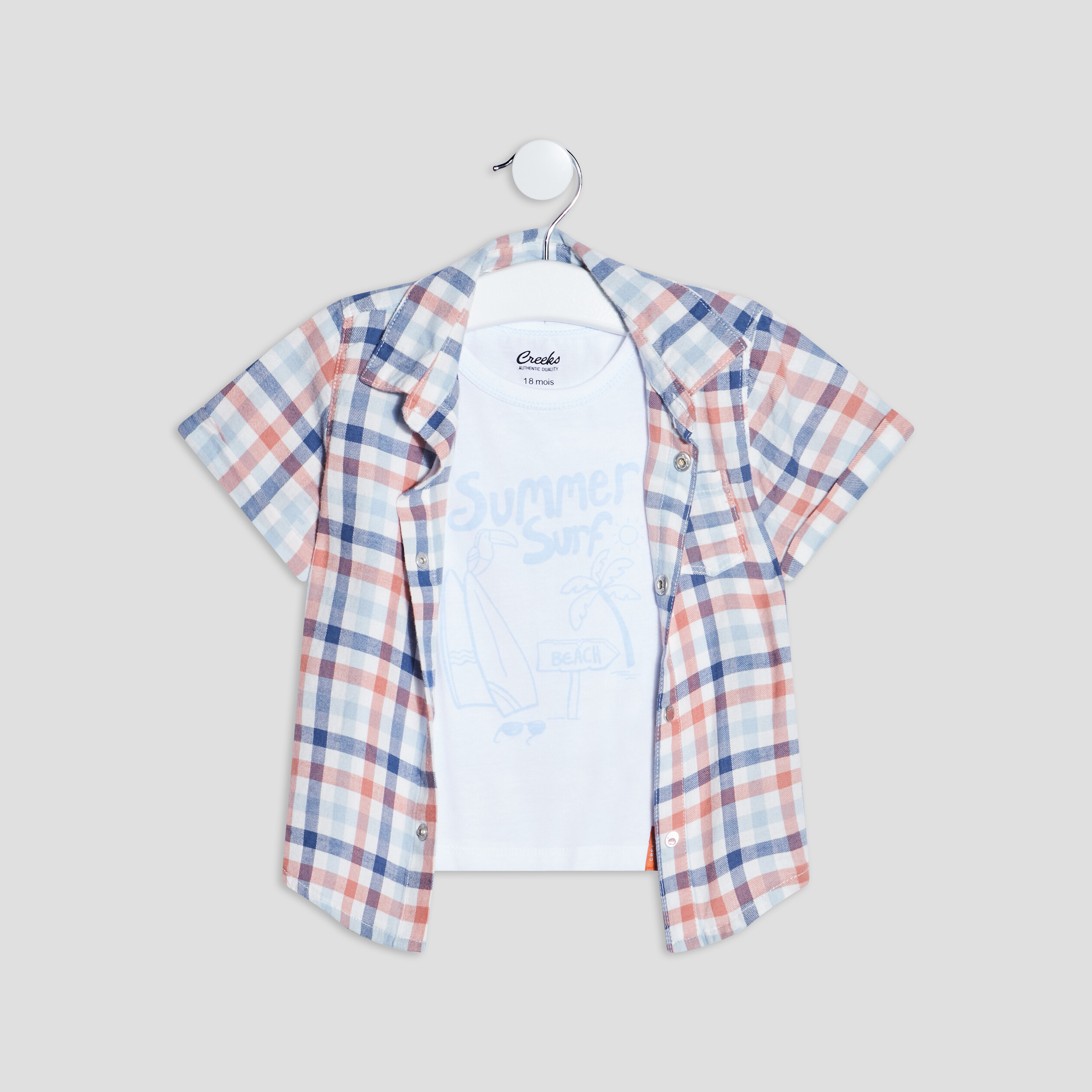 Ensemble 2 pièces Creeks multicolore bébé garçon | La Halle