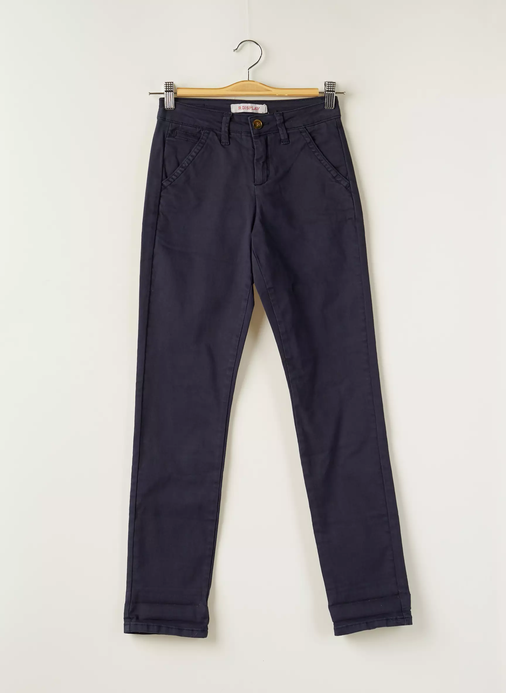 R Display Pantalons Chino Femme couleur bleu