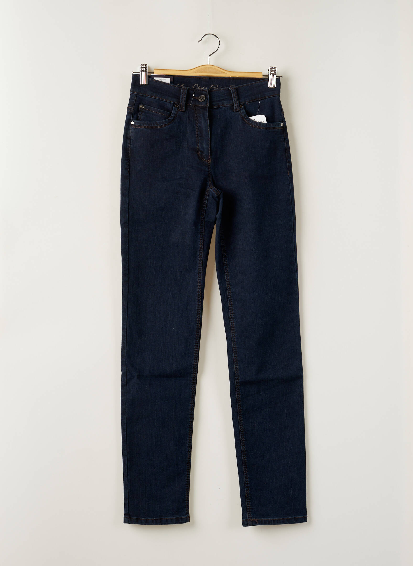 Anna Montana Jeans Coupe Slim Femme couleur bleu