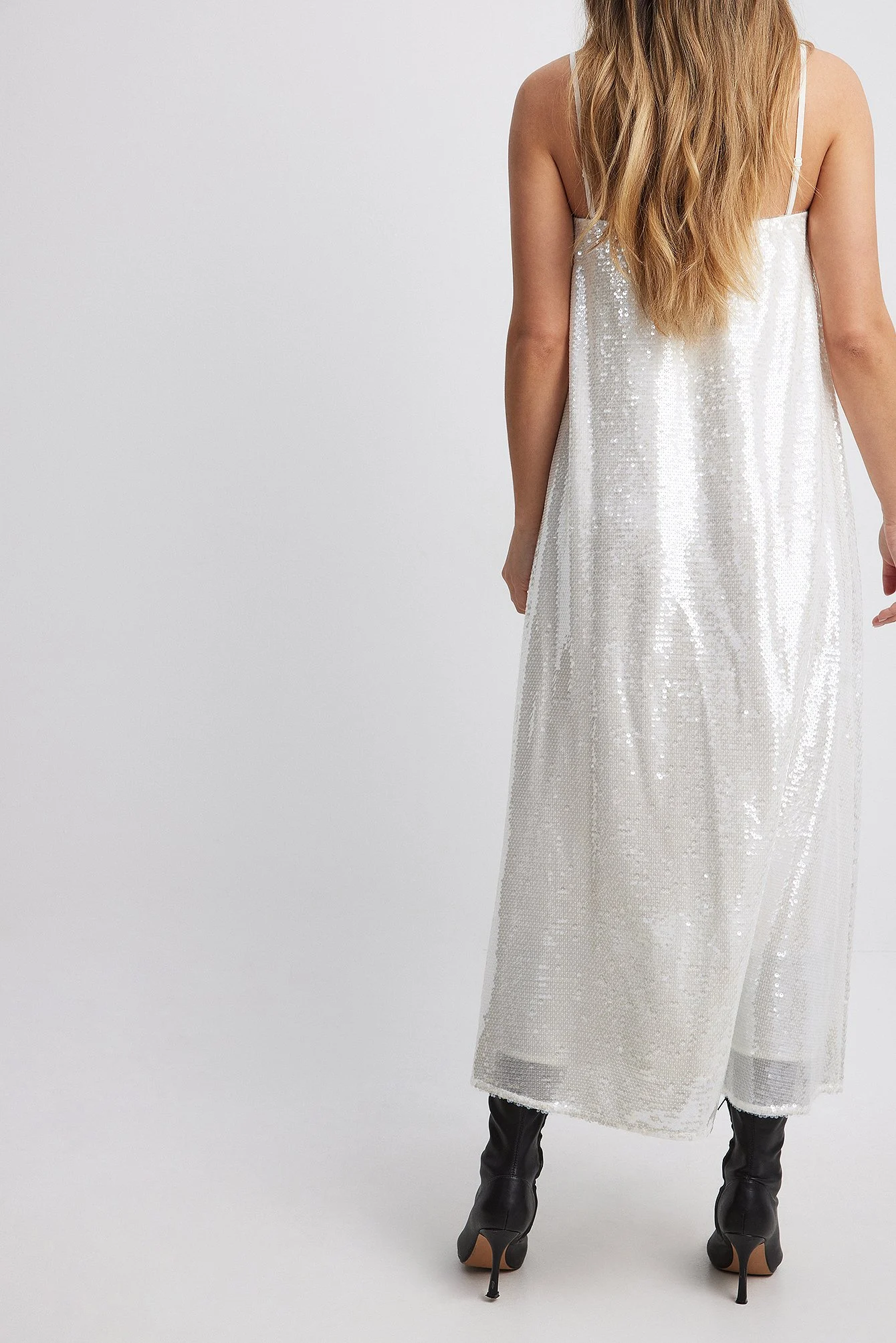 Bandeau-Kleid mit Pailletten