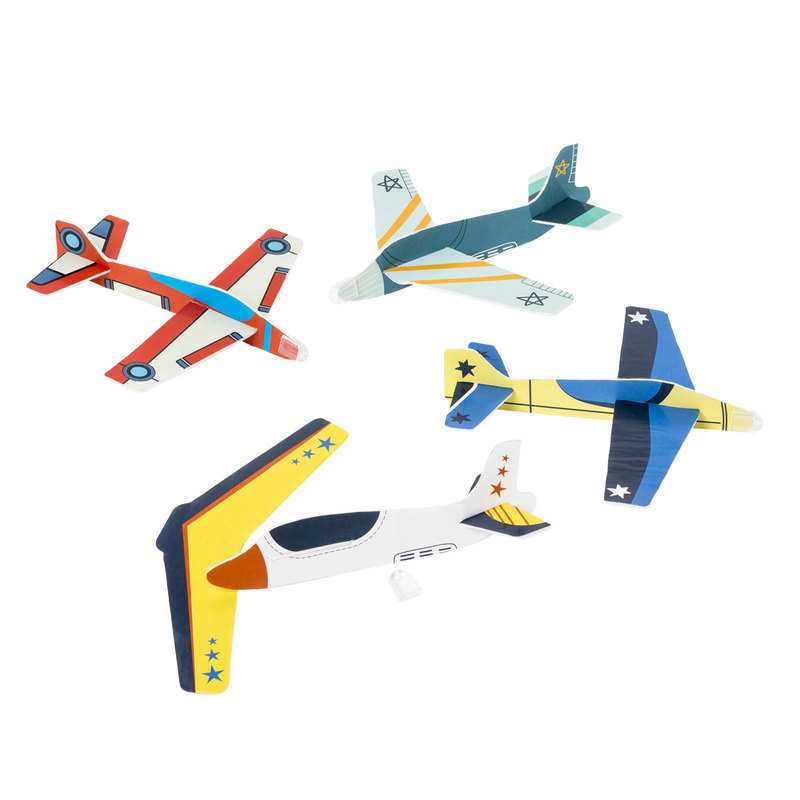 4 avions en mousse à construire Oxybul