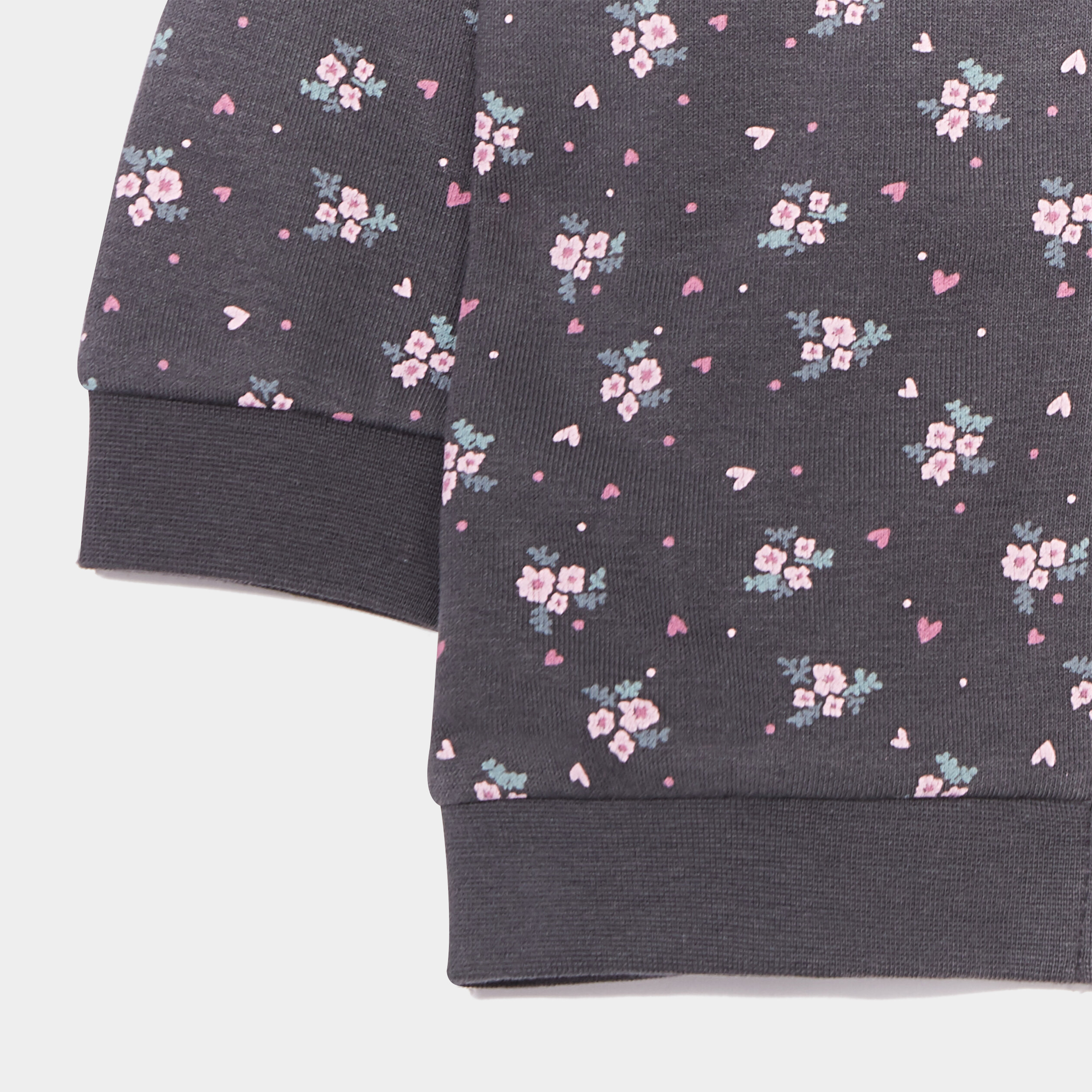 Sweat à capuche zippé Kimbaloo gris foncé bébé fille | La Halle