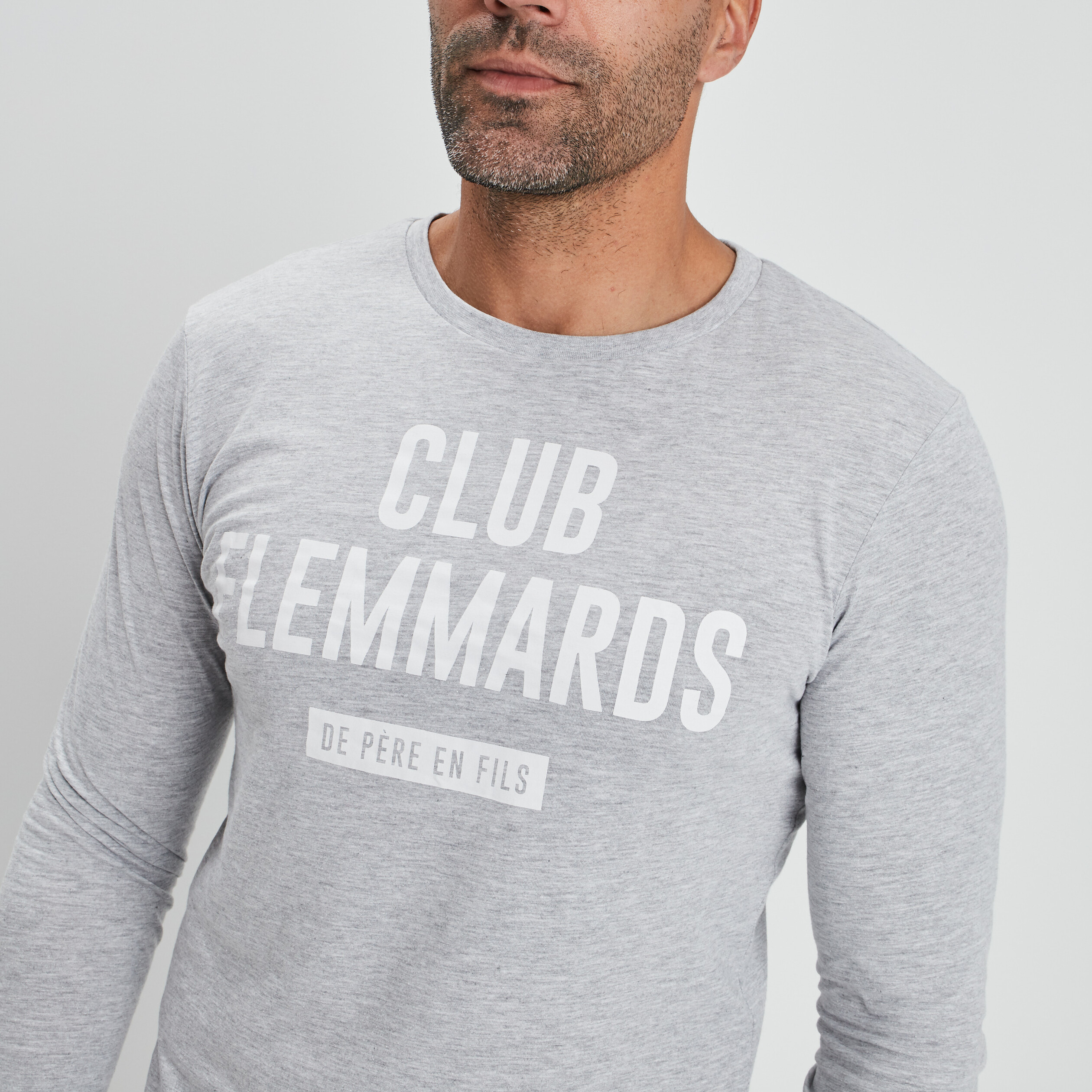 Ensemble pyjama 2 pièces gris clair homme | La Halle
