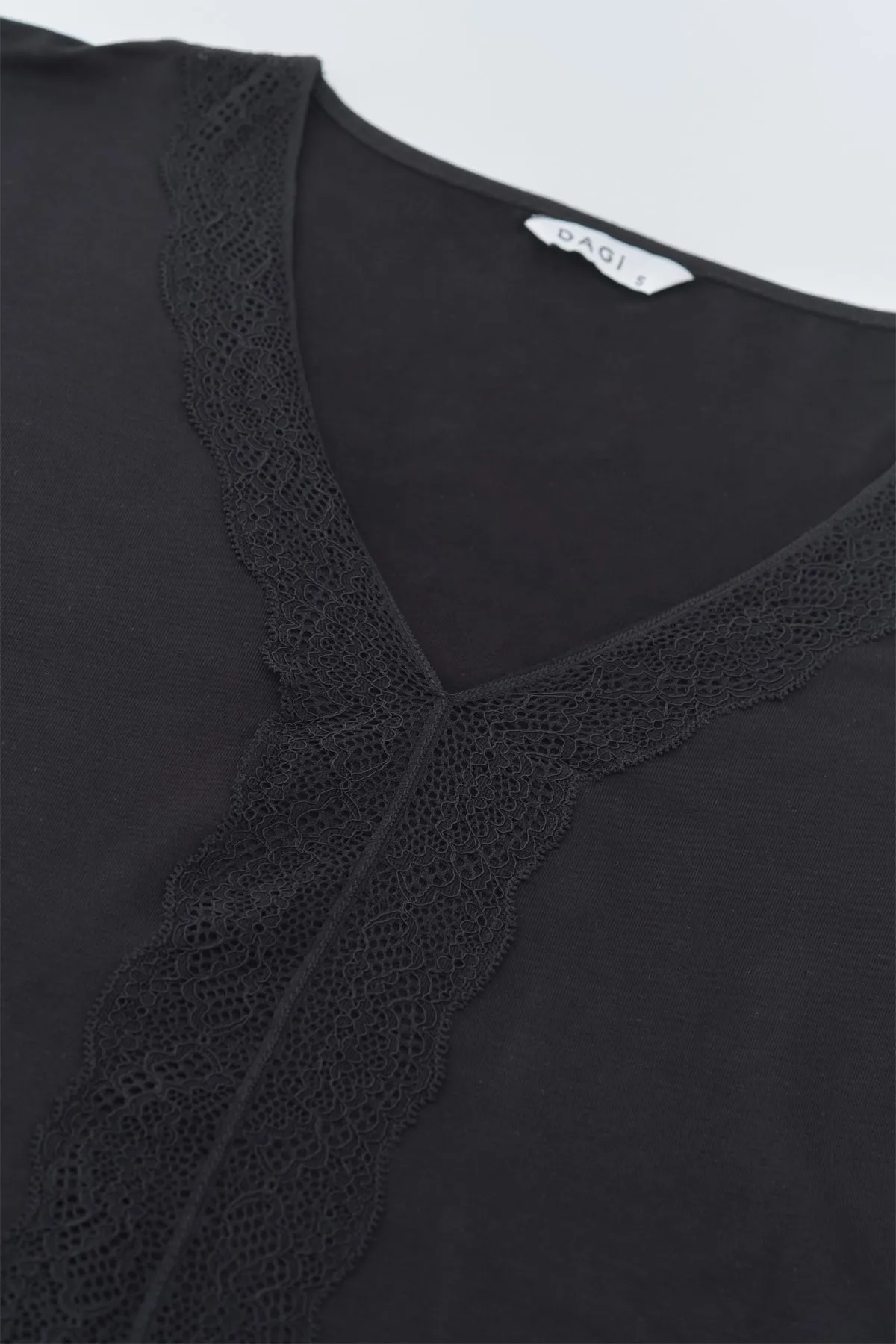 Dagi  Schwarzes Pyjama-Set