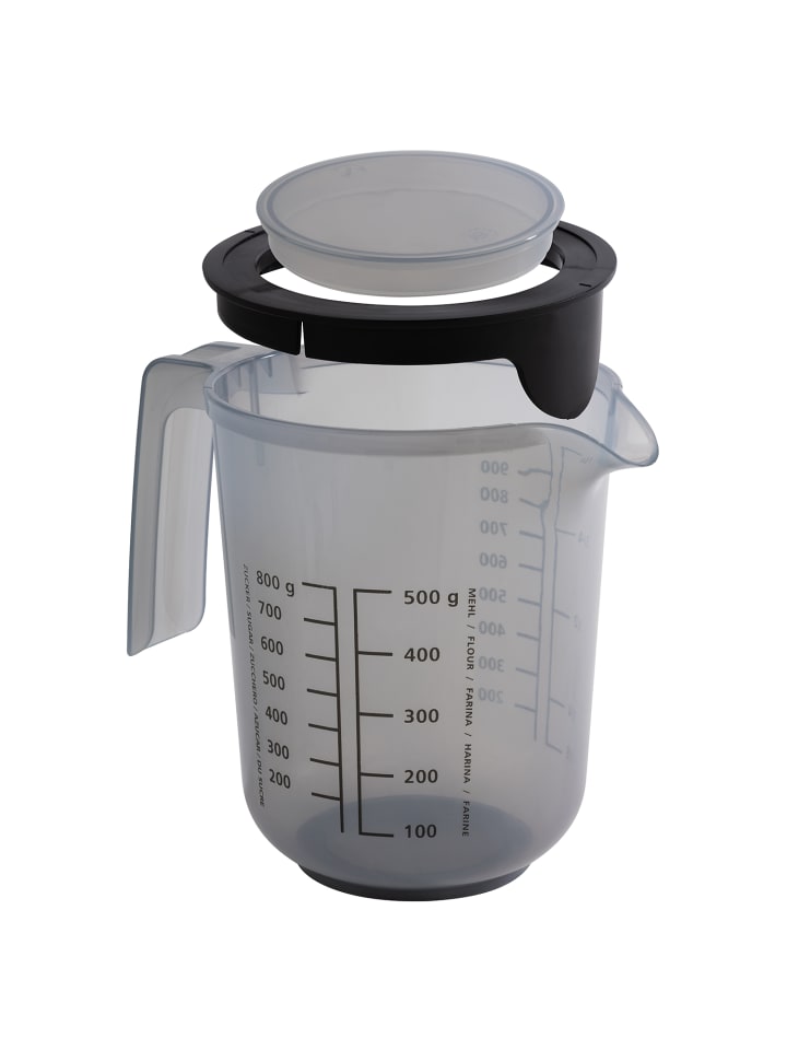 APS Rührbecher mit Deckel in grau Ø 12,5 cm, H: 16 cm, 1 Liter günstig kaufen onesize