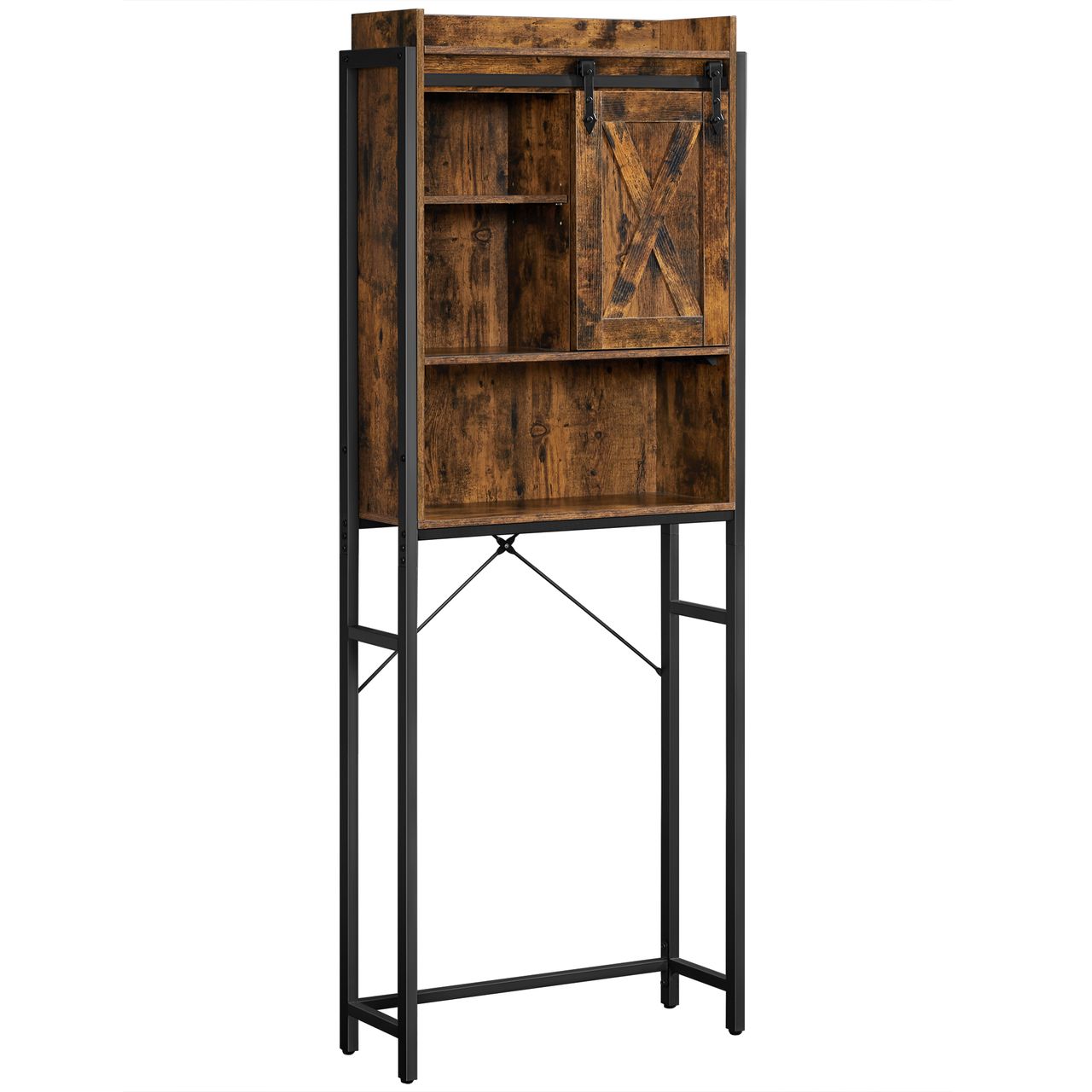 Vasagle VASAGEL Badezimmerregal, mit Schrank 64 x 24 x 171 cm