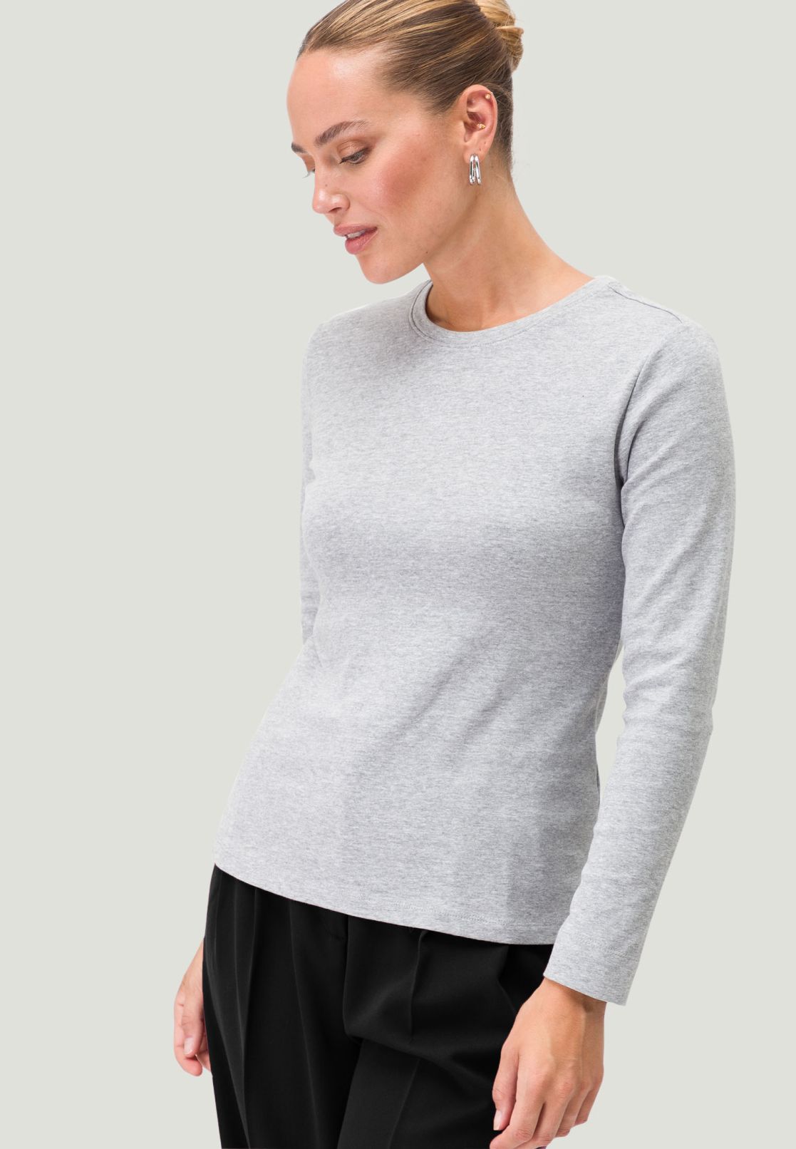 Langarmshirt mit Rundhalsausschnitt