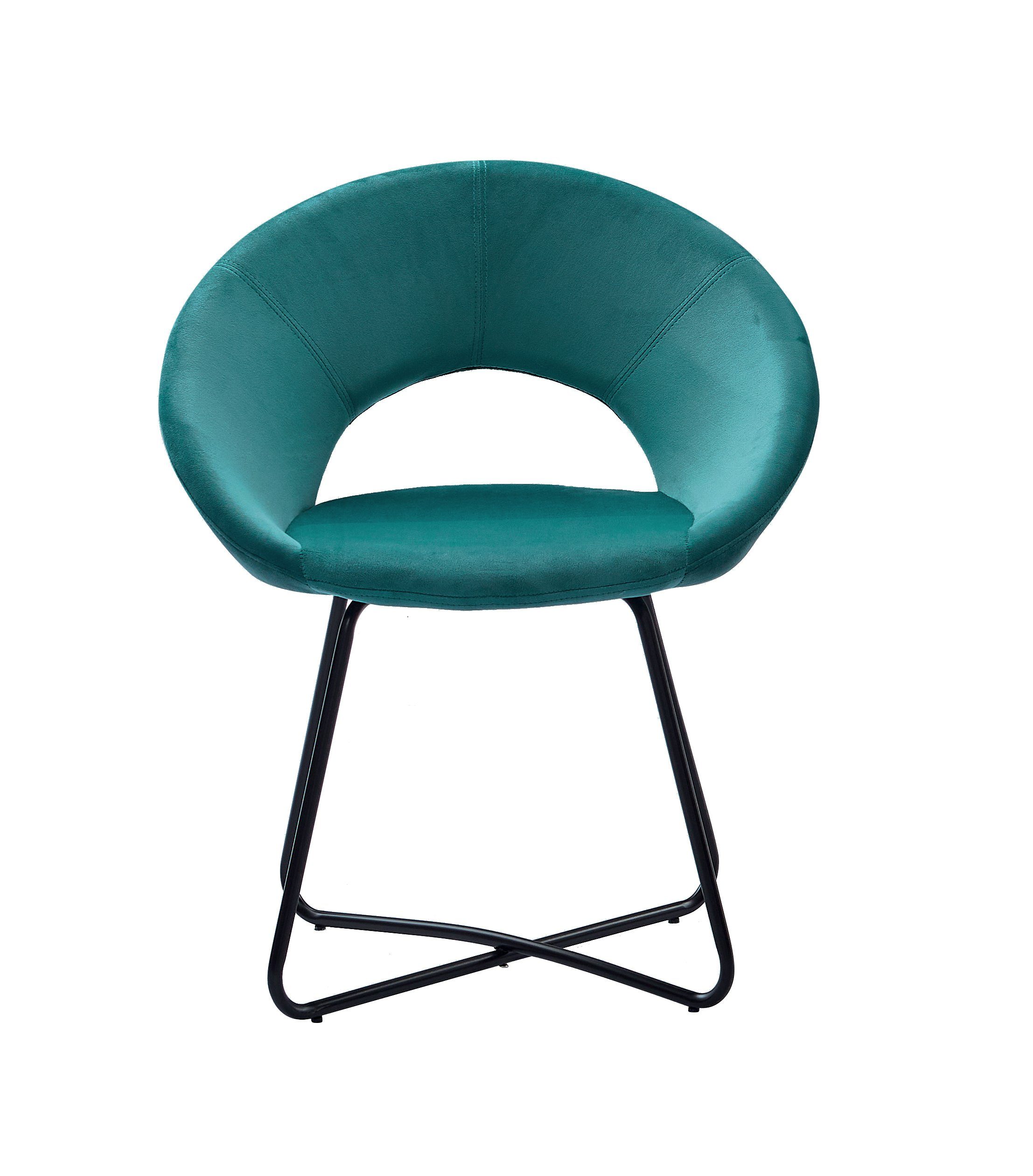 Junado® Schalenstuhl Lenny, skandinavischer Stil, elegante und komfortabel, mit Metallbeinen