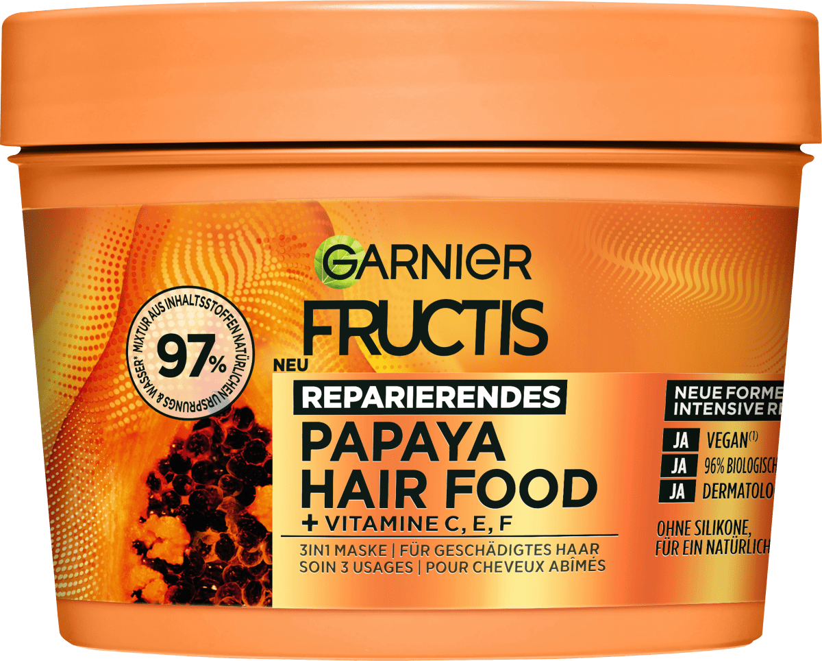 Haarkur Papaya Hair Food 3in1 Maske, 400 ml