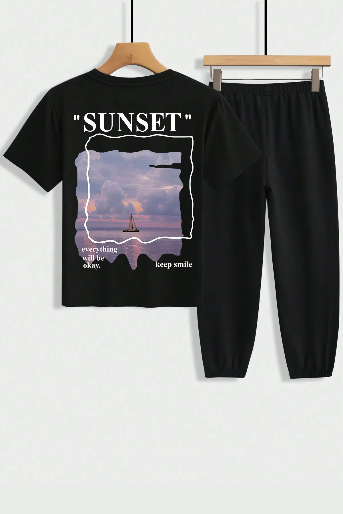uyguntarz  Kinder Sunset Bottom - Top Trainingsanzug-Set