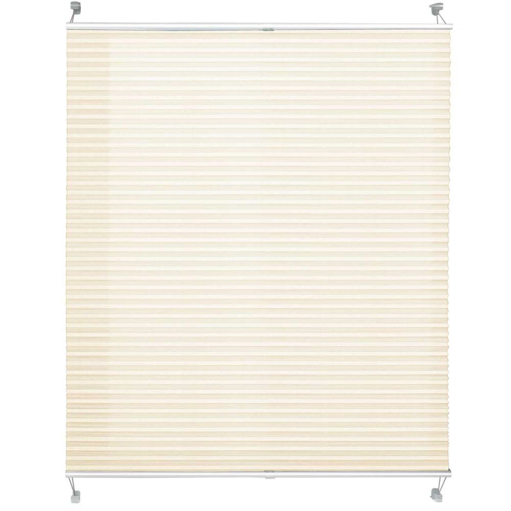 Plissee Fold, Viele Längen, Breiten & Farben, Polyester, Rollo, Karat, Verschrauben oder mit Klemmhalterung, Verschrauben oder mit Klemmhalterung