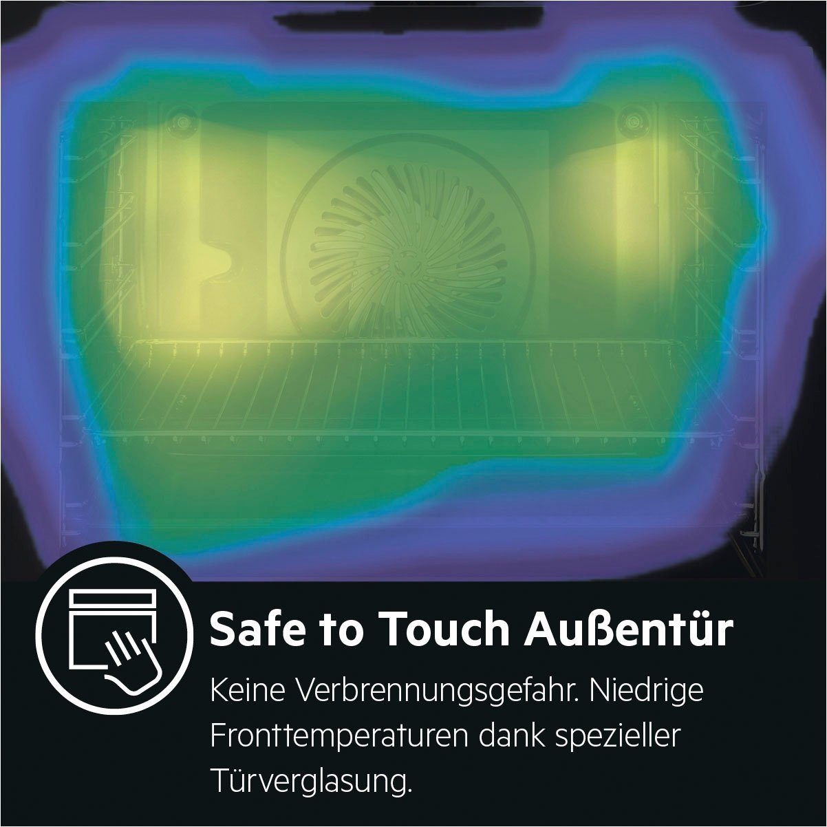 AEG Einbaubackofen 6000 BPE55526BM 944188761, mit 1-fach-Teleskopauszug, Pyrolyse-Selbstreinigung