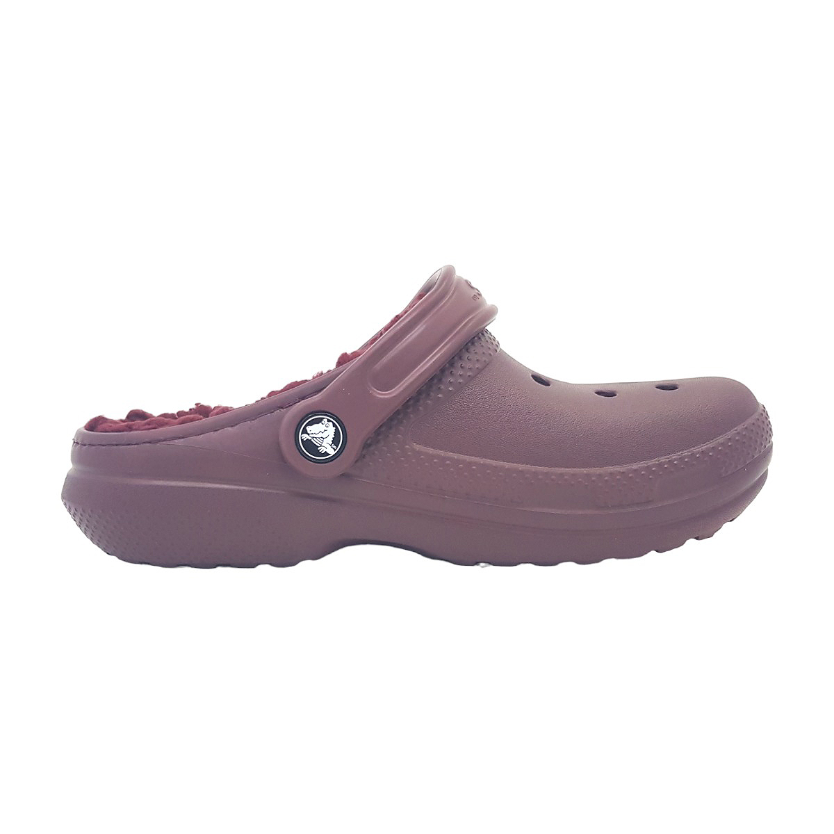 Crocs Classic Fuzz Lined Clog 203591 Rot 6WD Daru Cherry