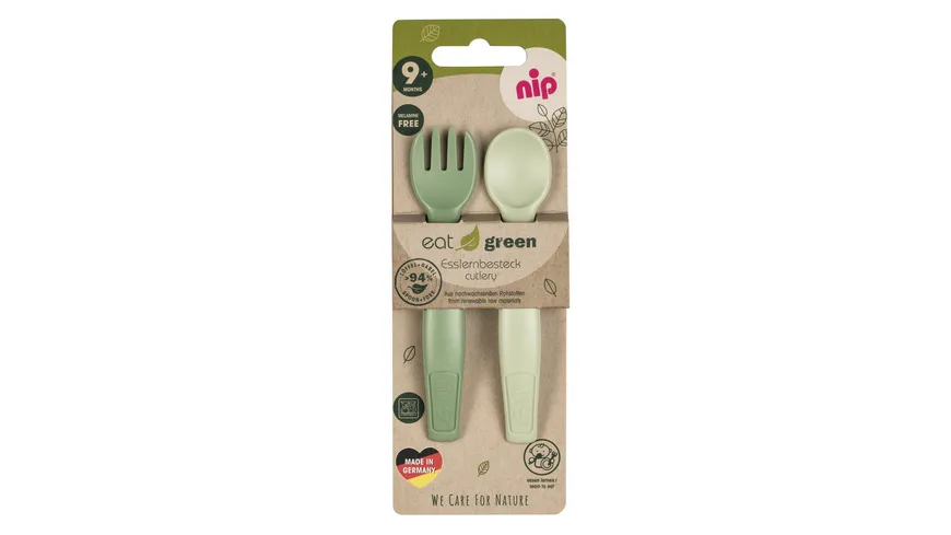 nip® Esslernbesteck Eat Green grün