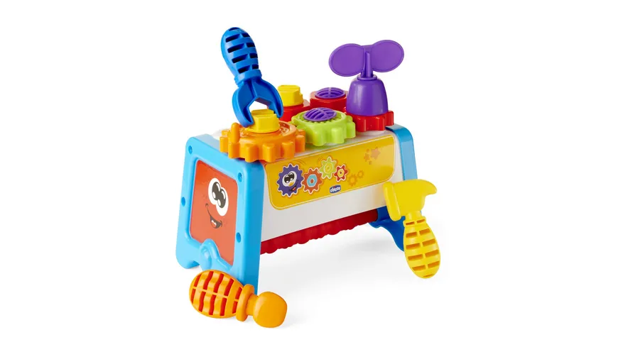 Chicco - 2 in 1 Werkbank mit Werkzeugen, 1 Stück, sortiert