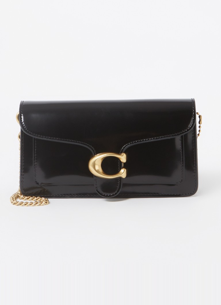 Coach Tabby patent leather clutch with detachable shoulder strap