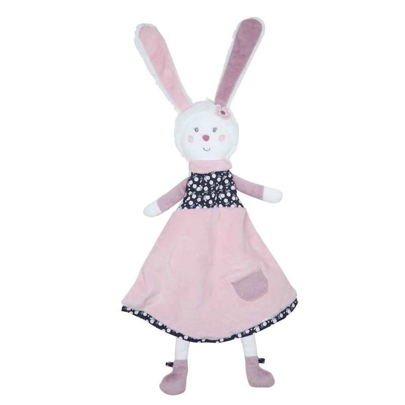Doudou mouchoir Lapin Miss fleur de lune