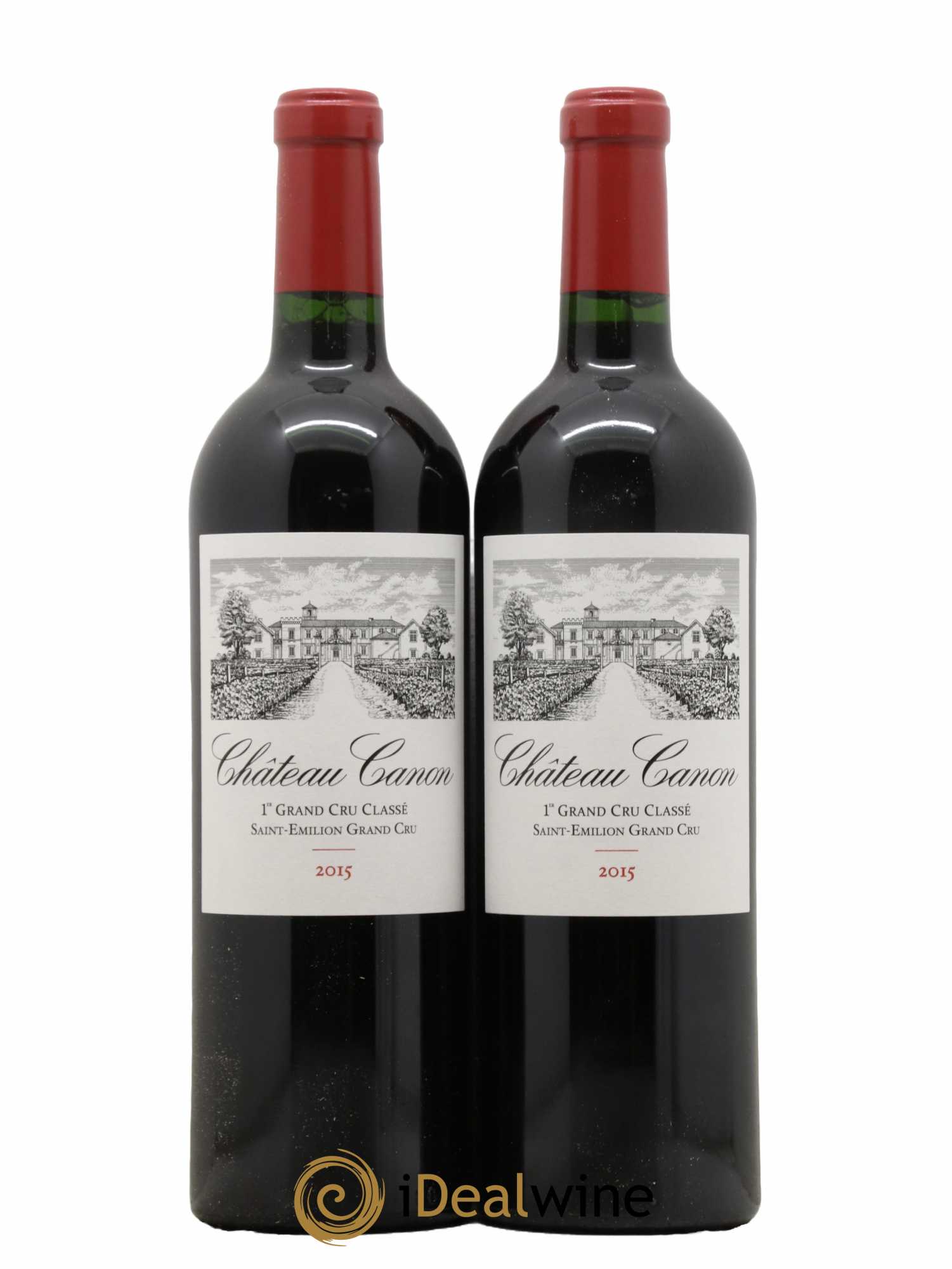Château Canon 1er Grand Cru Classé B  2015 - Lot de 2 Bouteilles