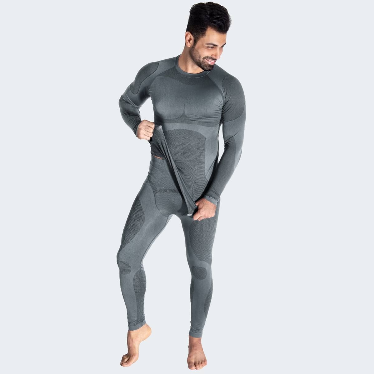 Black Snake Python Grey Herren Funktionsunterwäsche Set