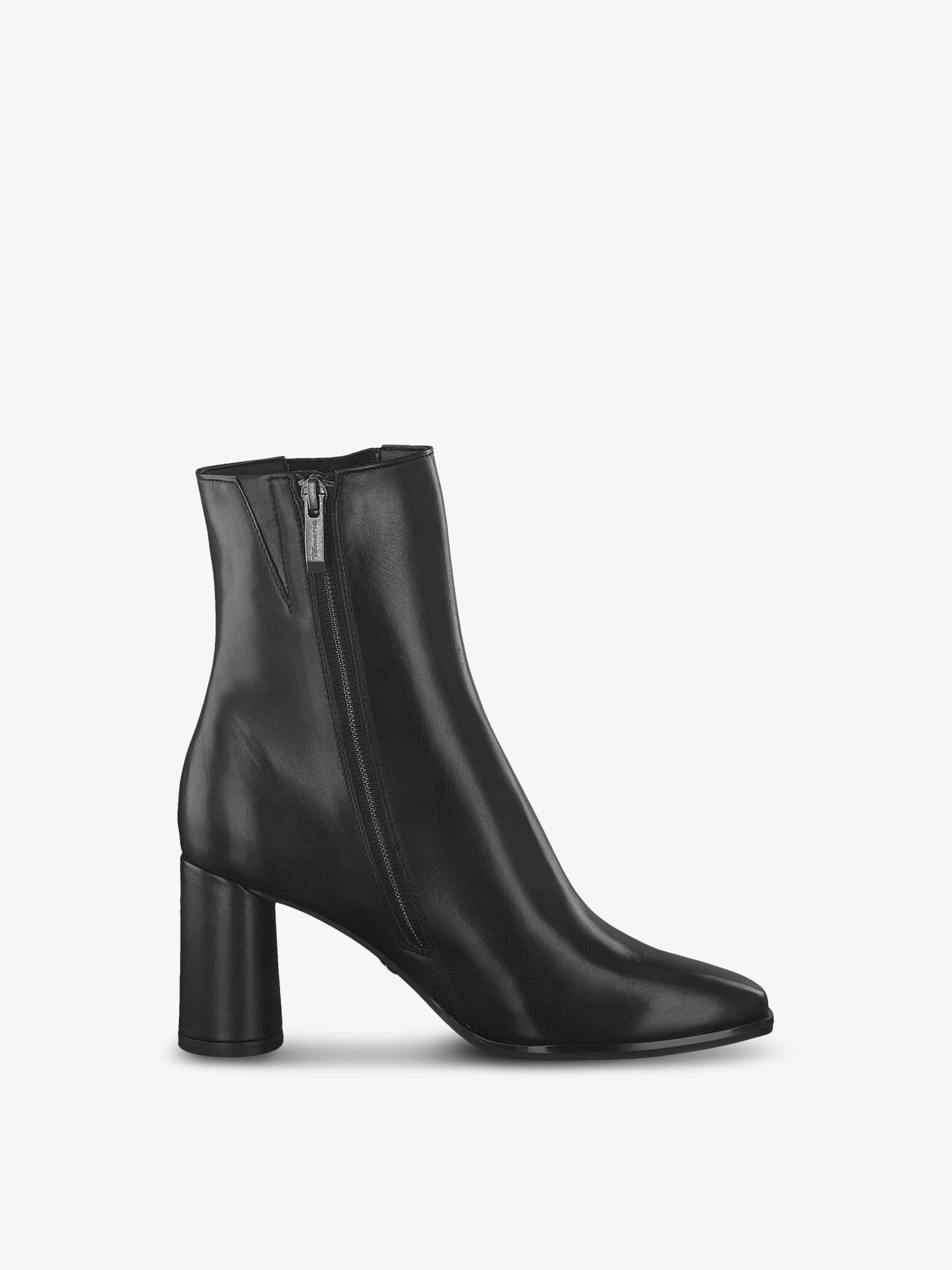 Bottine en cuir - noir