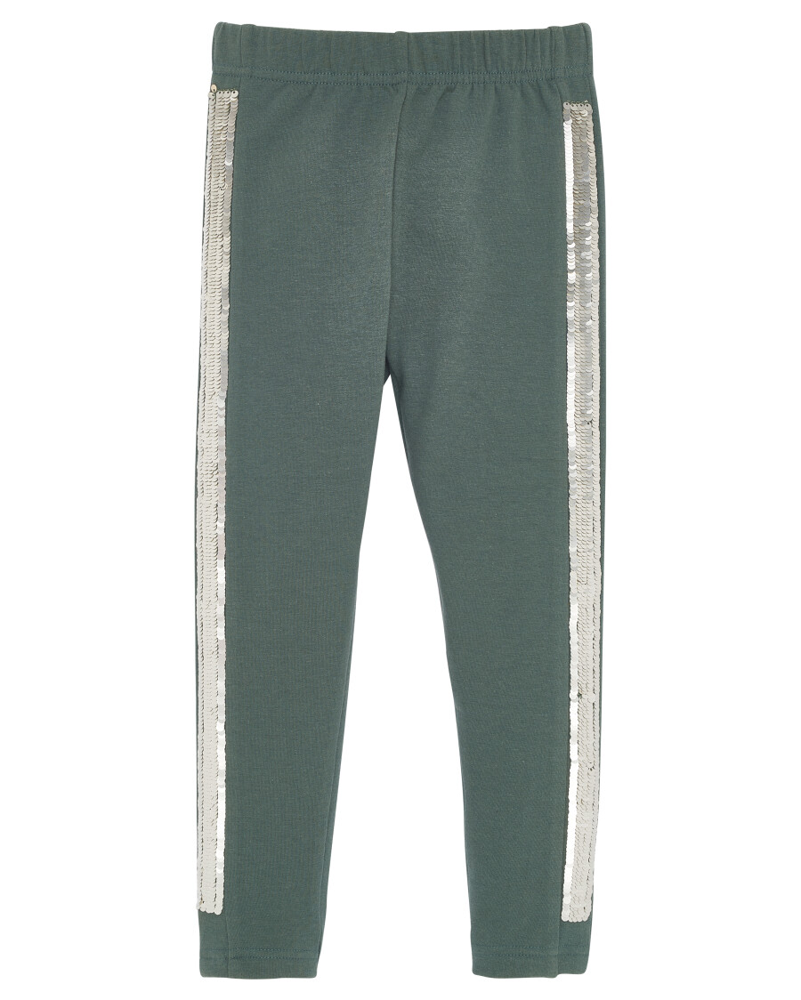 Thermo-Leggings mit Wendepailletten