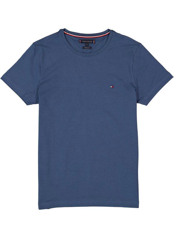 Tommy Hilfiger, T-Shirt, Extra Slim Fit, Bio Baumwolle, tintenblau