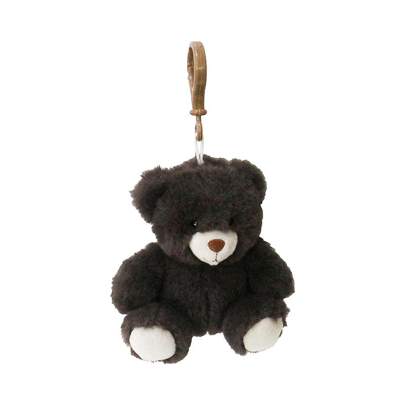 FunToys Bamse mini m/klips svart