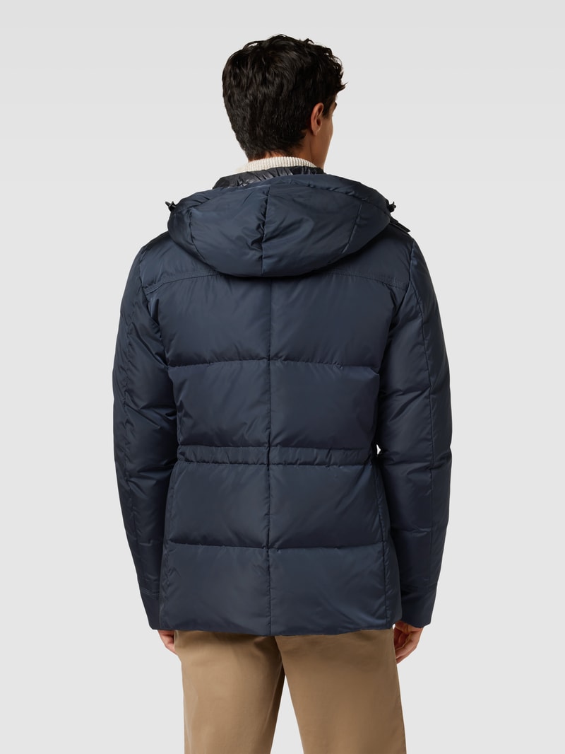 Parka mit Pattentaschen Modell 'AIPTEK' in marineblau
