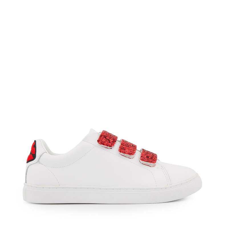 Baskets en cuir Edith back lips