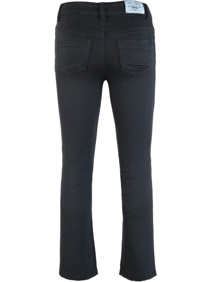 Blue Effect Flared Jeans high waist slim fit in black günstig kaufen