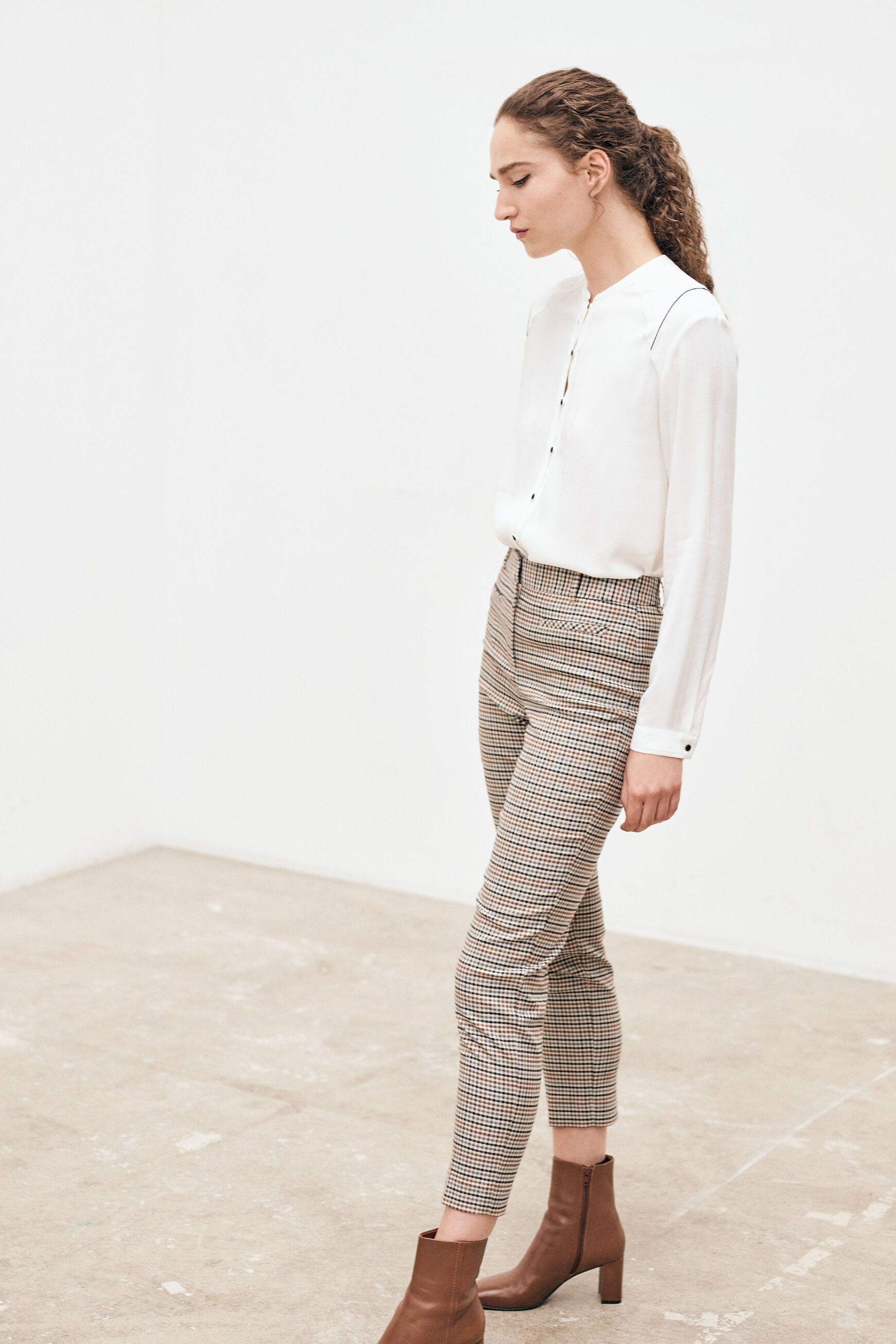 pantalon tino gris fonce femme