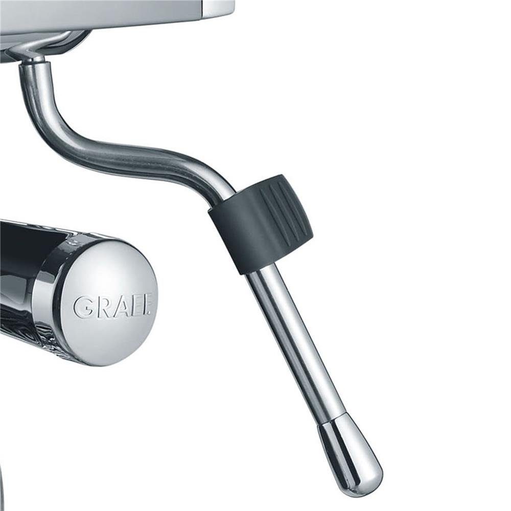 Graef Espressomaschine ES850EU Marchesa, Barista Style, Kaffeemaschine, Edelstahl, Siebträger, silber