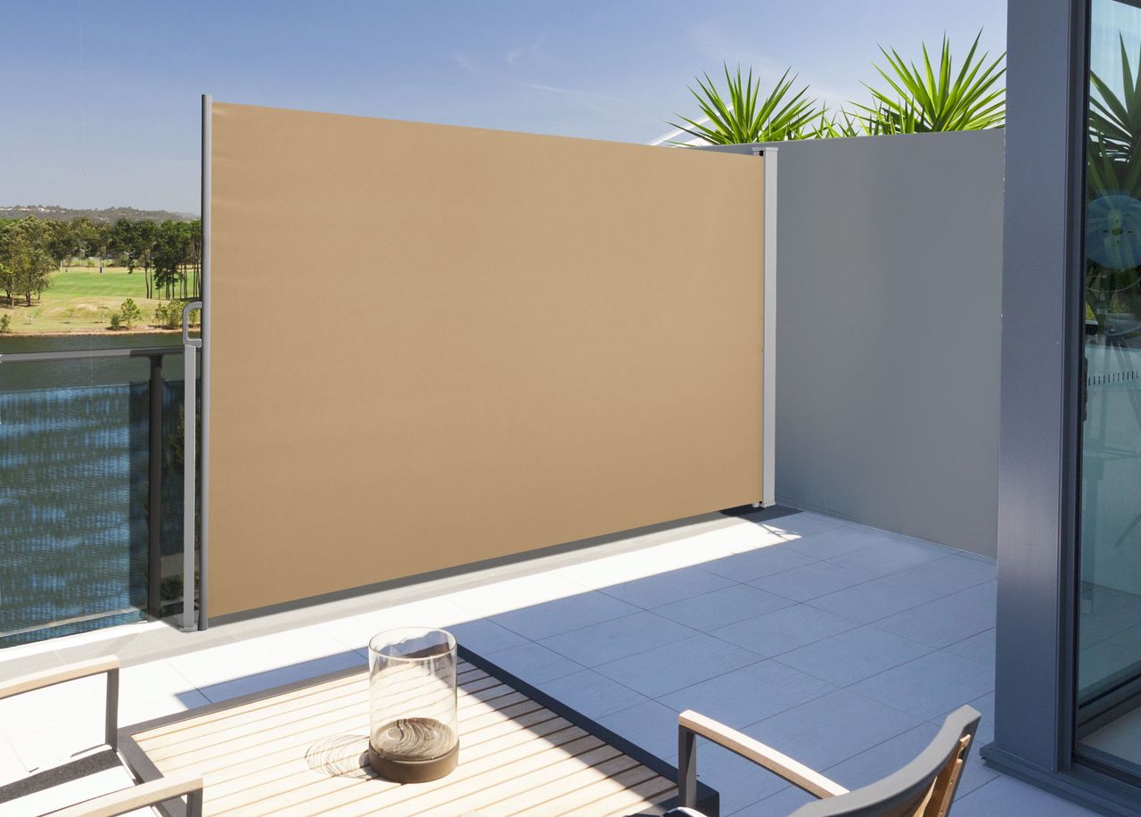 Gartenfreude Seitenmarkise 180 x 300 cm, taupe