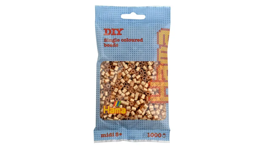 Hama - Bügelperlen im Beutel, ca 1000 Stück, gold