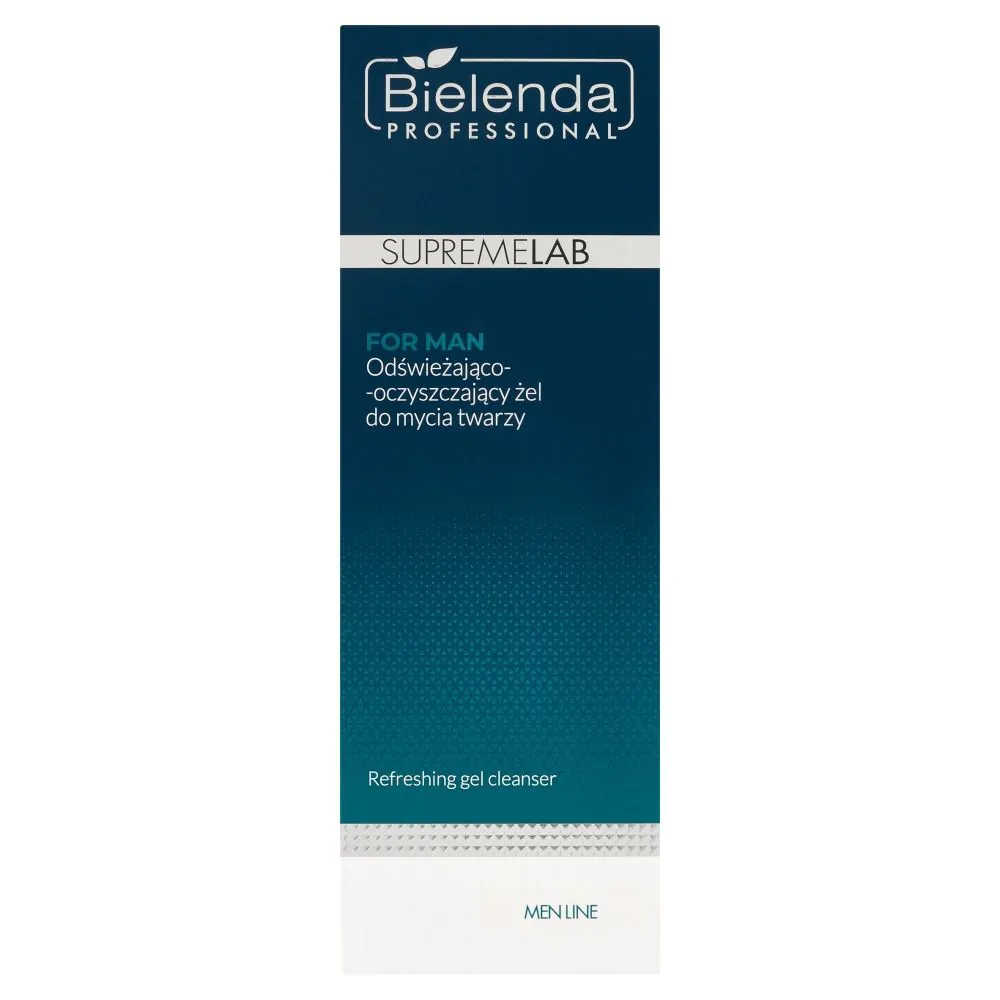 Bielenda Professional Supremelab Men Line освежавајући и чистећи гел за умивање лица