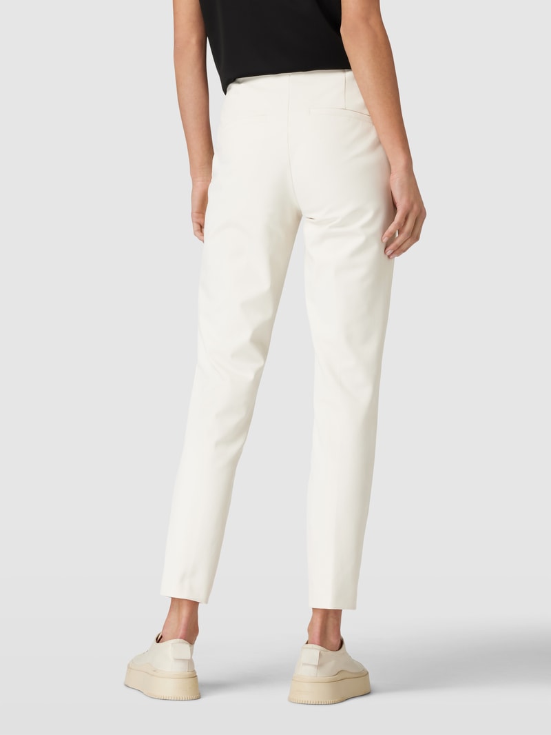Bundfaltenhose in verkürzter Passform Modell 'ROS' in beige