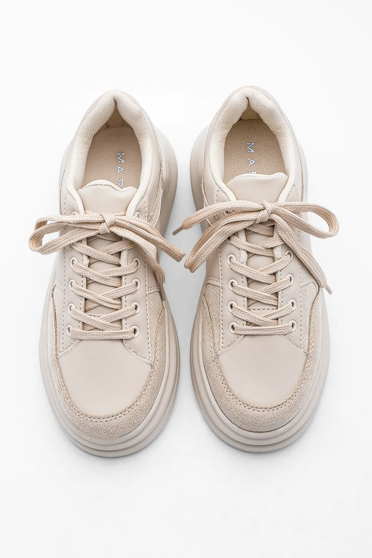 Marjin  Sneaker - Beige - Flacher Absatz