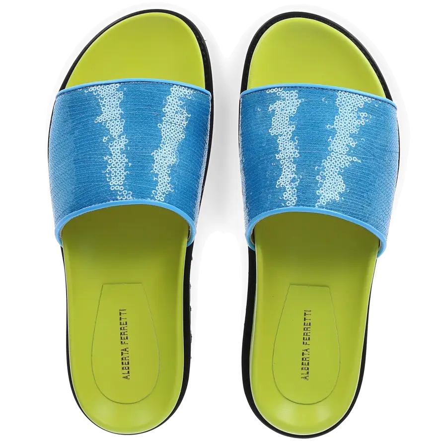 Alberta Ferretti - Badeschuhe 28014 Gummi - blau