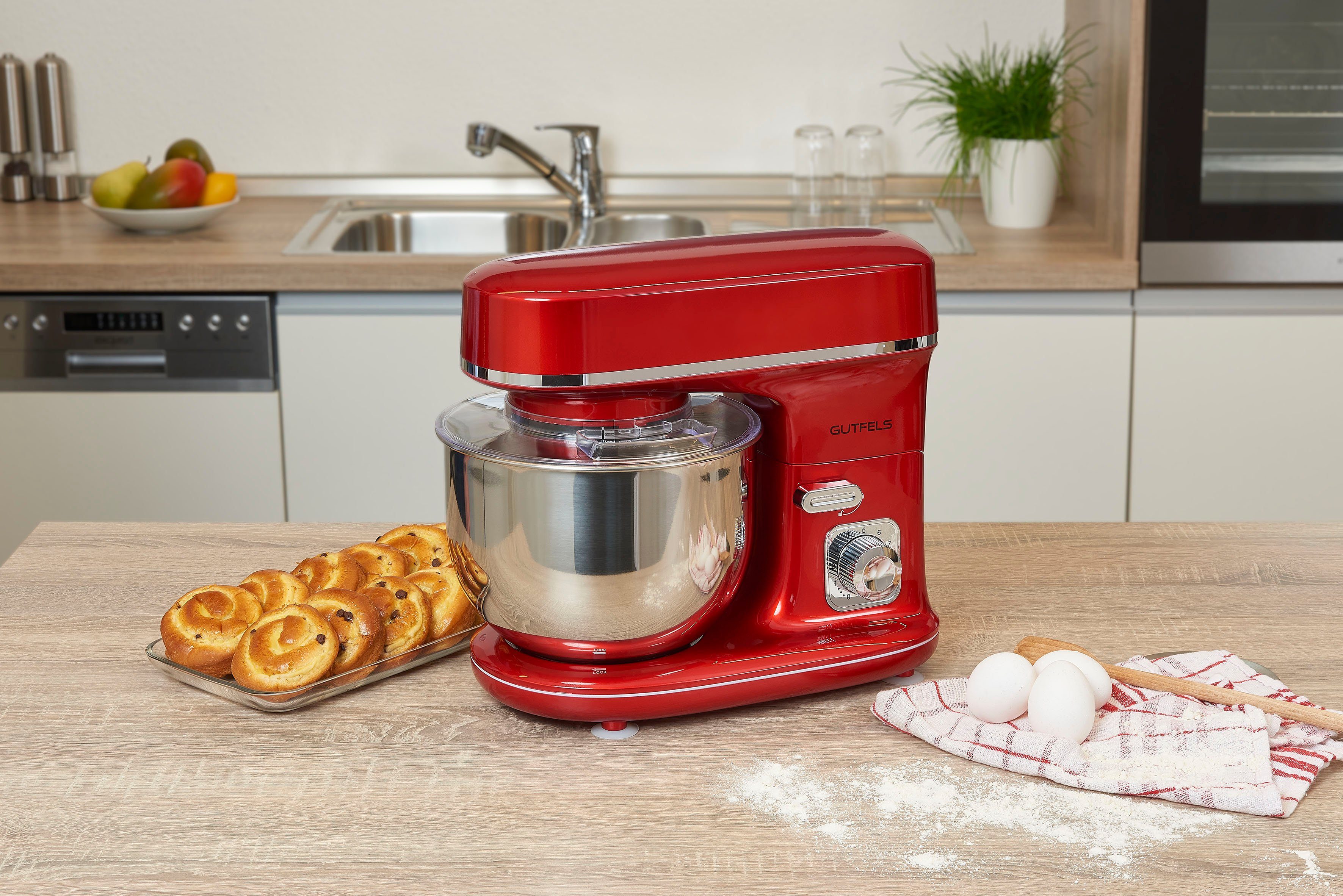 Gutfels Küchenmaschine KM 8102 roi, 1200 W, 5 l Schüssel