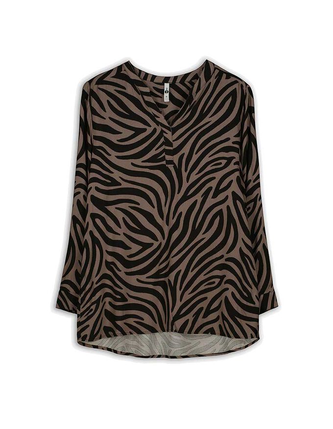 Bluse - Animal-Muster