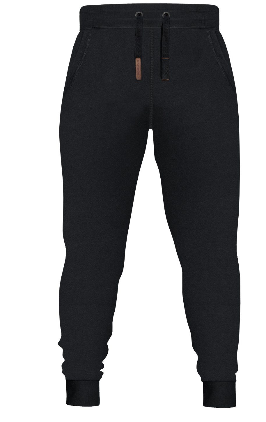 GYMAMBA Jogginganzug Herren leather schwarz (2-tlg), mit Kapuze
