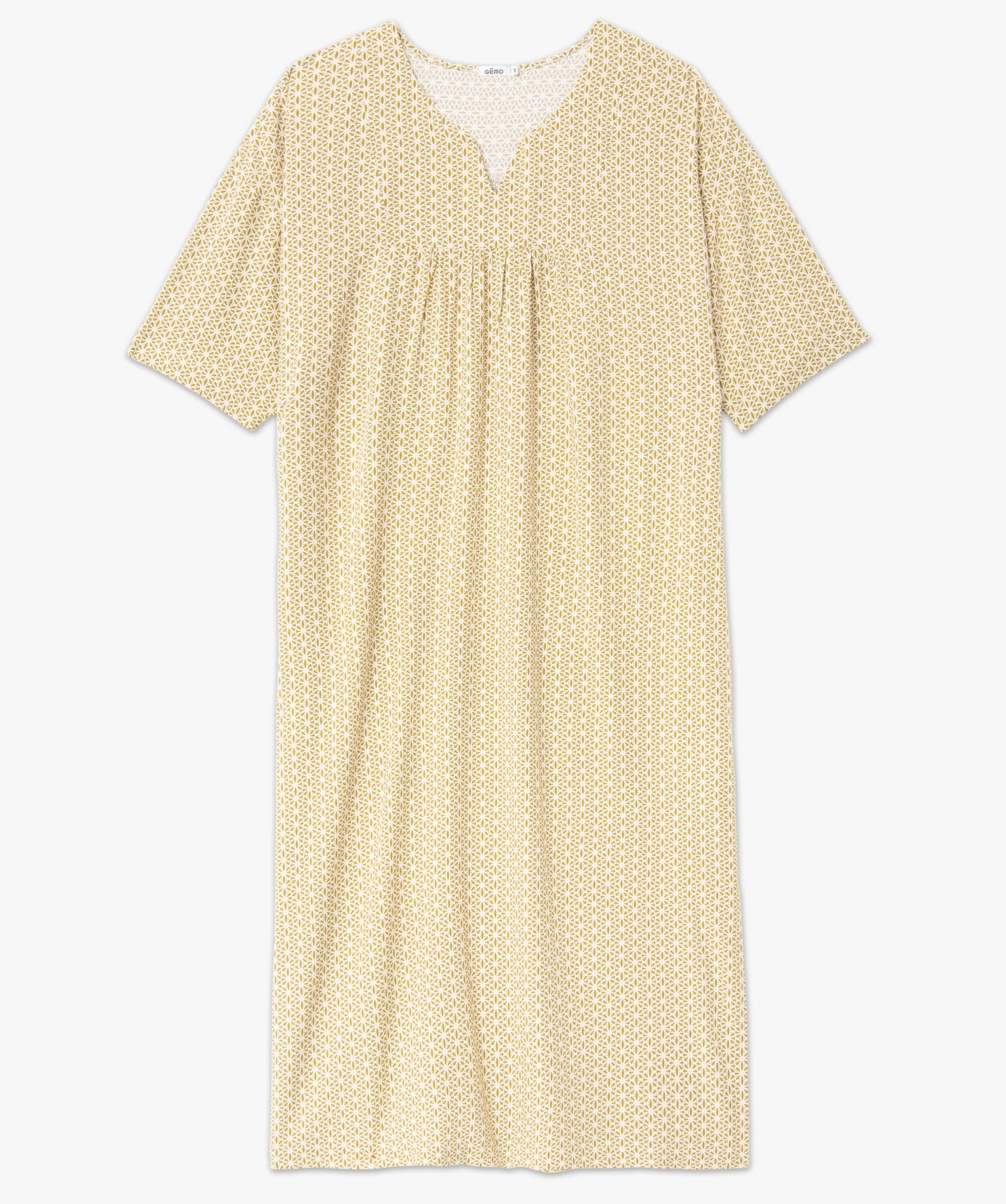 Chemise de nuit femme imprimée à manches courtes imprime | GEMO