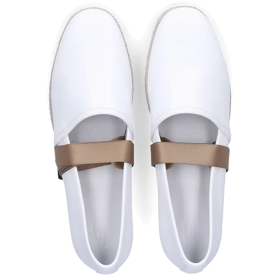 Santoni - Espadrilles 57978 Kalbsleder - weiß
